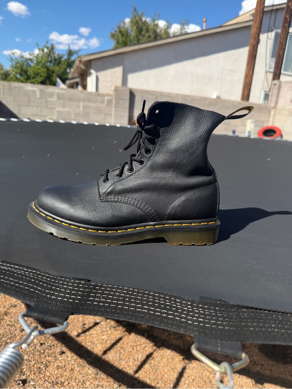 Dr. Martens 1460 Pascal Black Leather Boots.